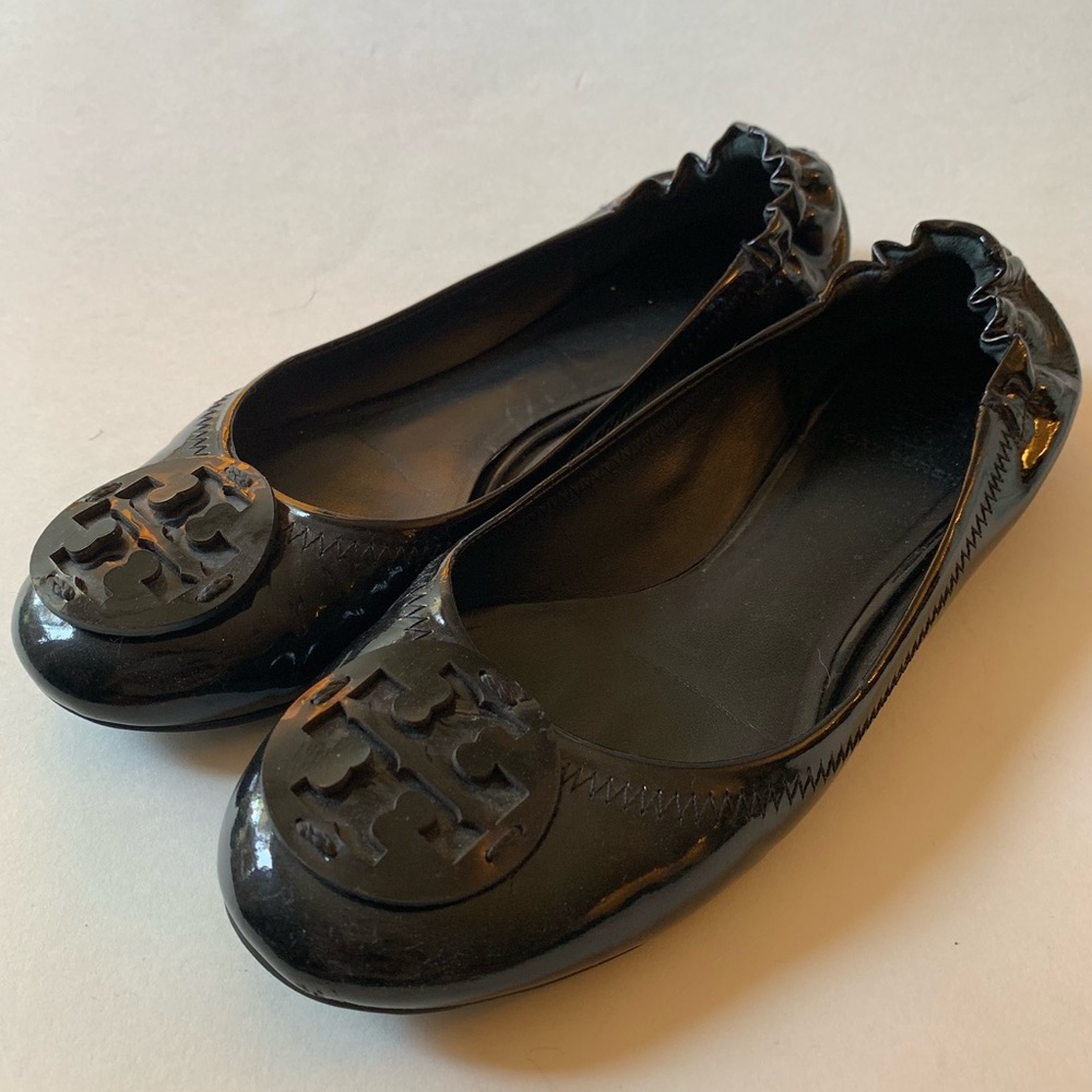 Tory Burch Patent Leather Reva Flats